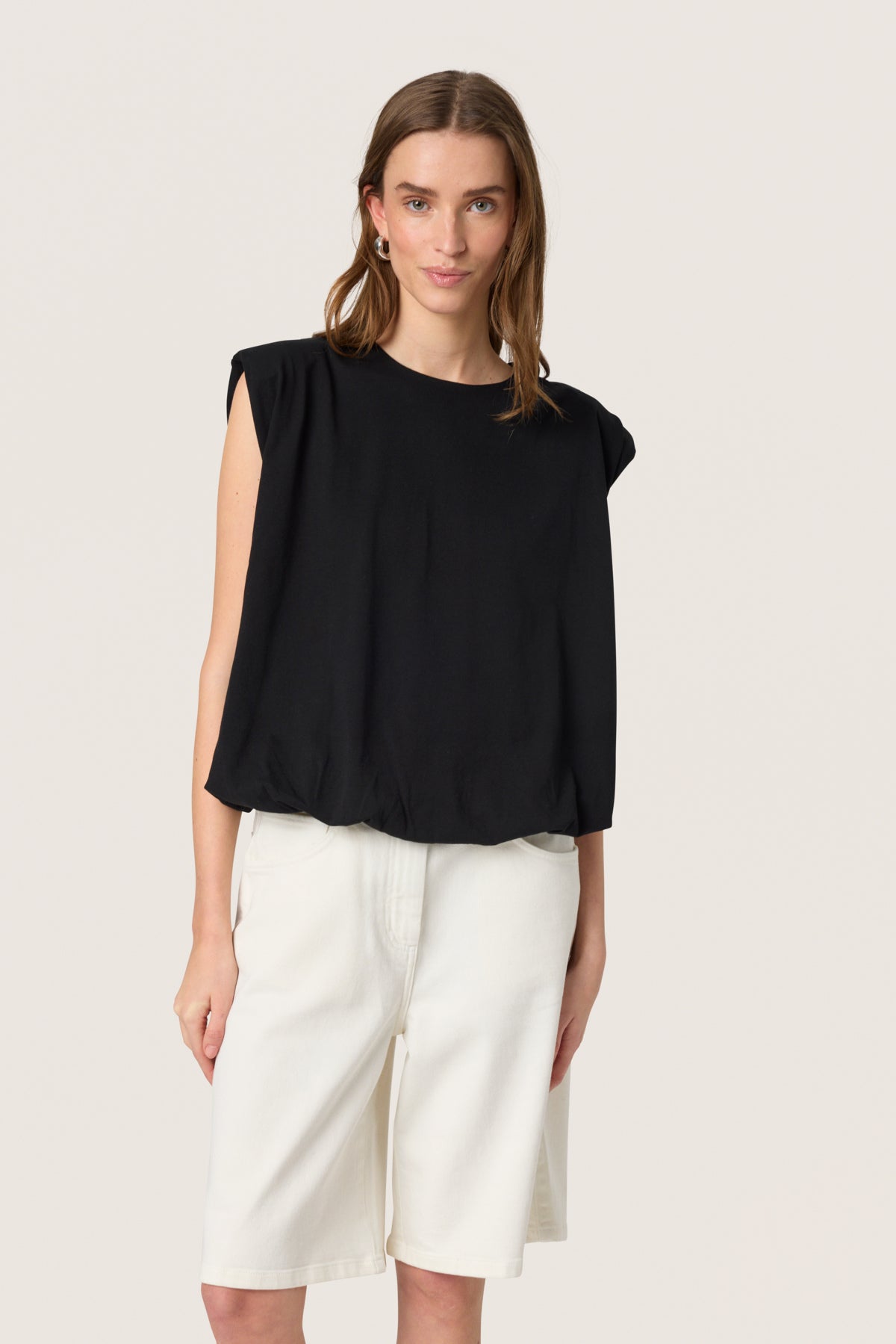 SLJina Balloon Tank Top Black - 30408300