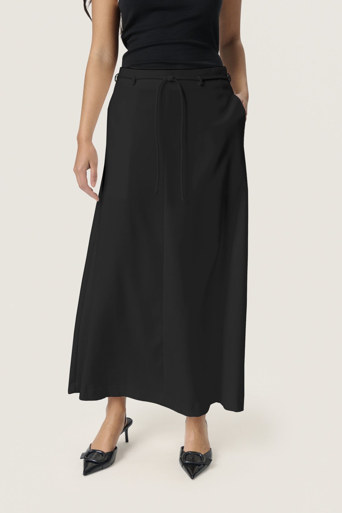 SLMalika midikjol svart - 30408325
