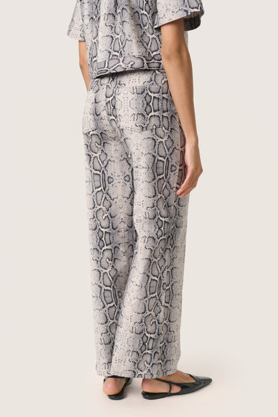 SLSandja Vanesa Pants Grey Snake Print - 30408332 Thumbnail