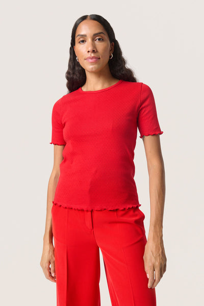 SLVenola Tee SS Salsa - 30408344 Thumbnail