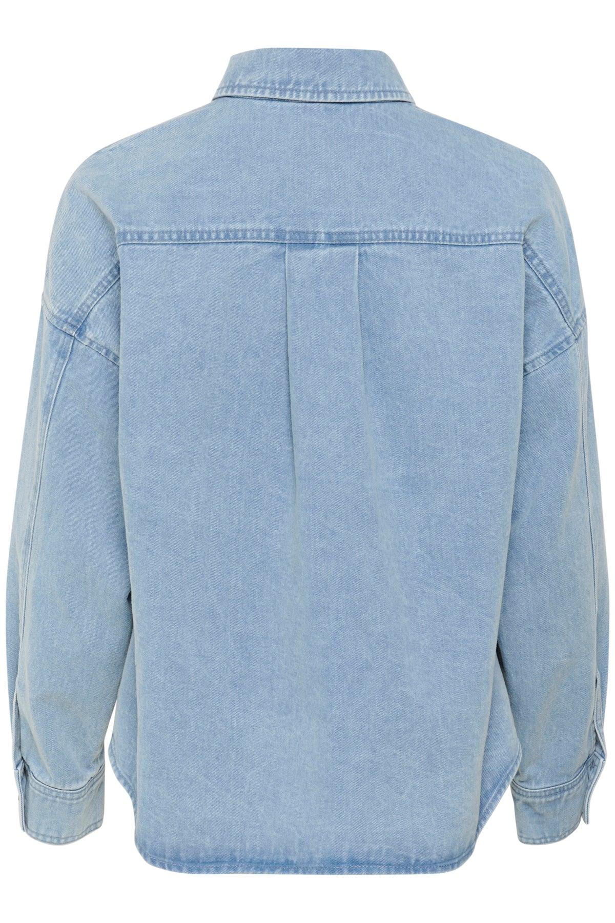 SLAnnabeth Regular Overshirt Ljusblå Denim - 30408356