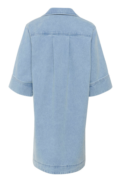 SLAnnabeth Casual Dress SS Ljusblå Denim - 30408357 Thumbnail