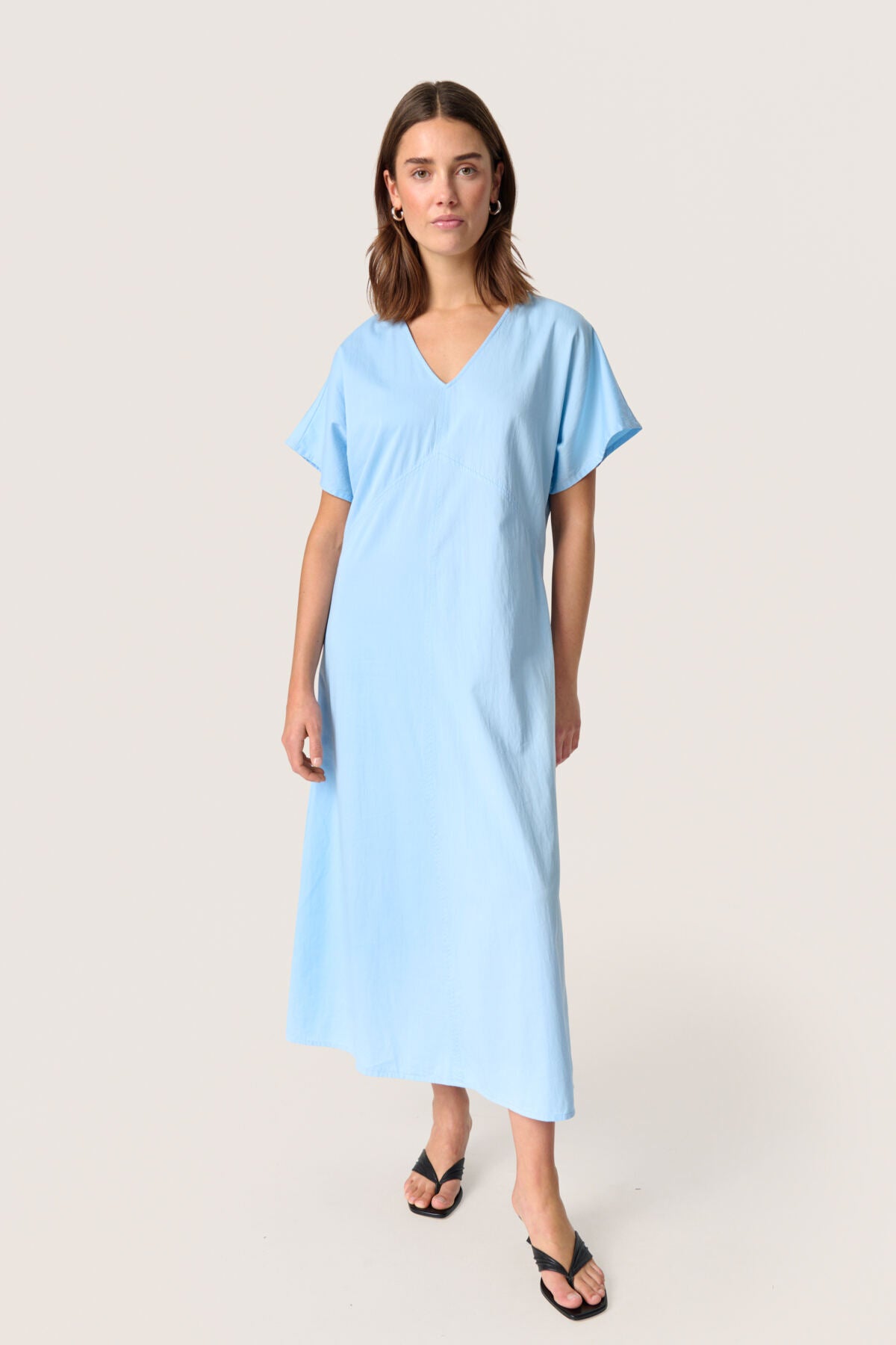 SLBamone Flared Dress Vista Blue - 30408384