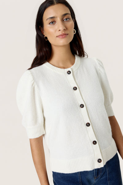SLAmani Cardigan SS Broken White - 30408397 Thumbnail