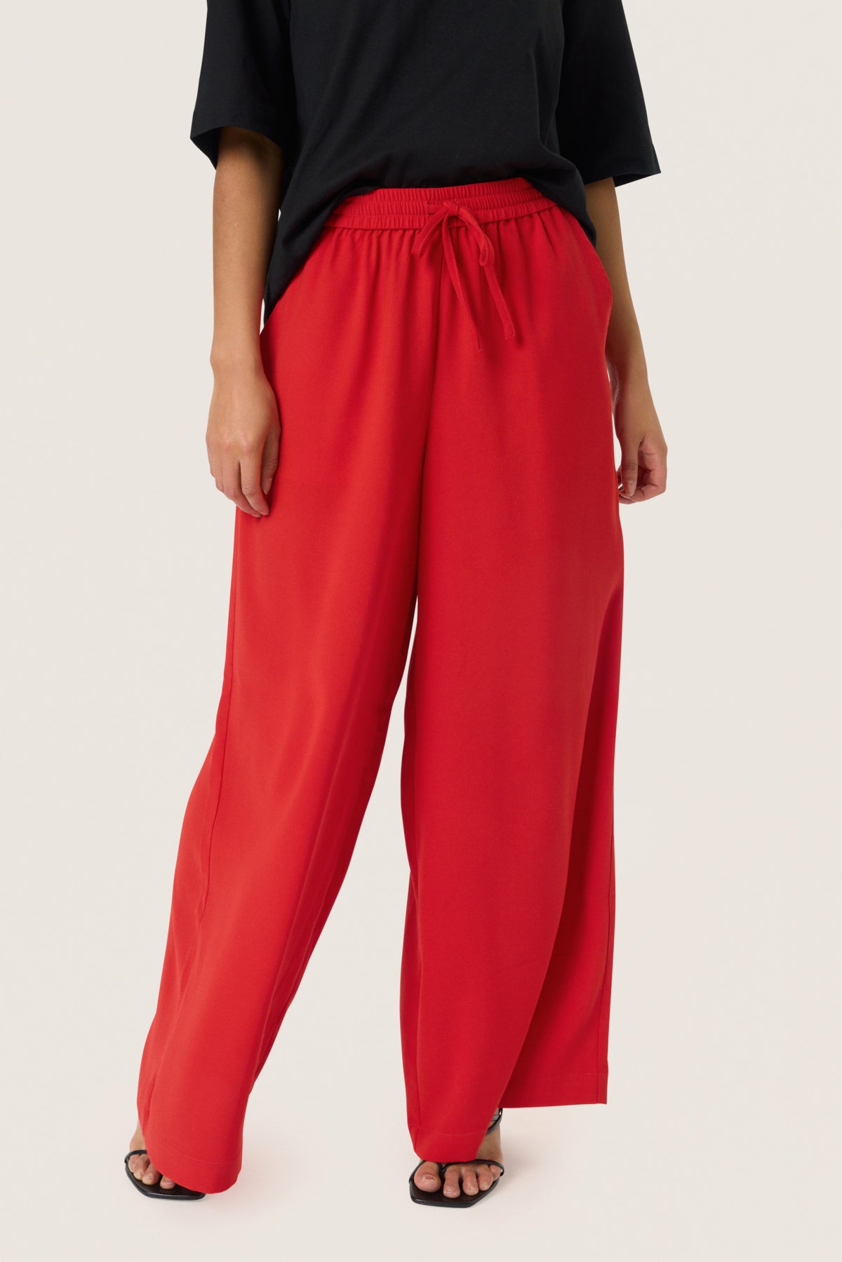 SLShirley Wide Pants Goji Berry - 30408448