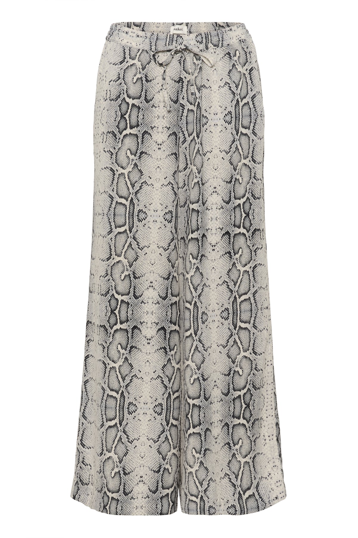 SLShirley Wide Printed Pants Grå Ormmönstrad - 30408449