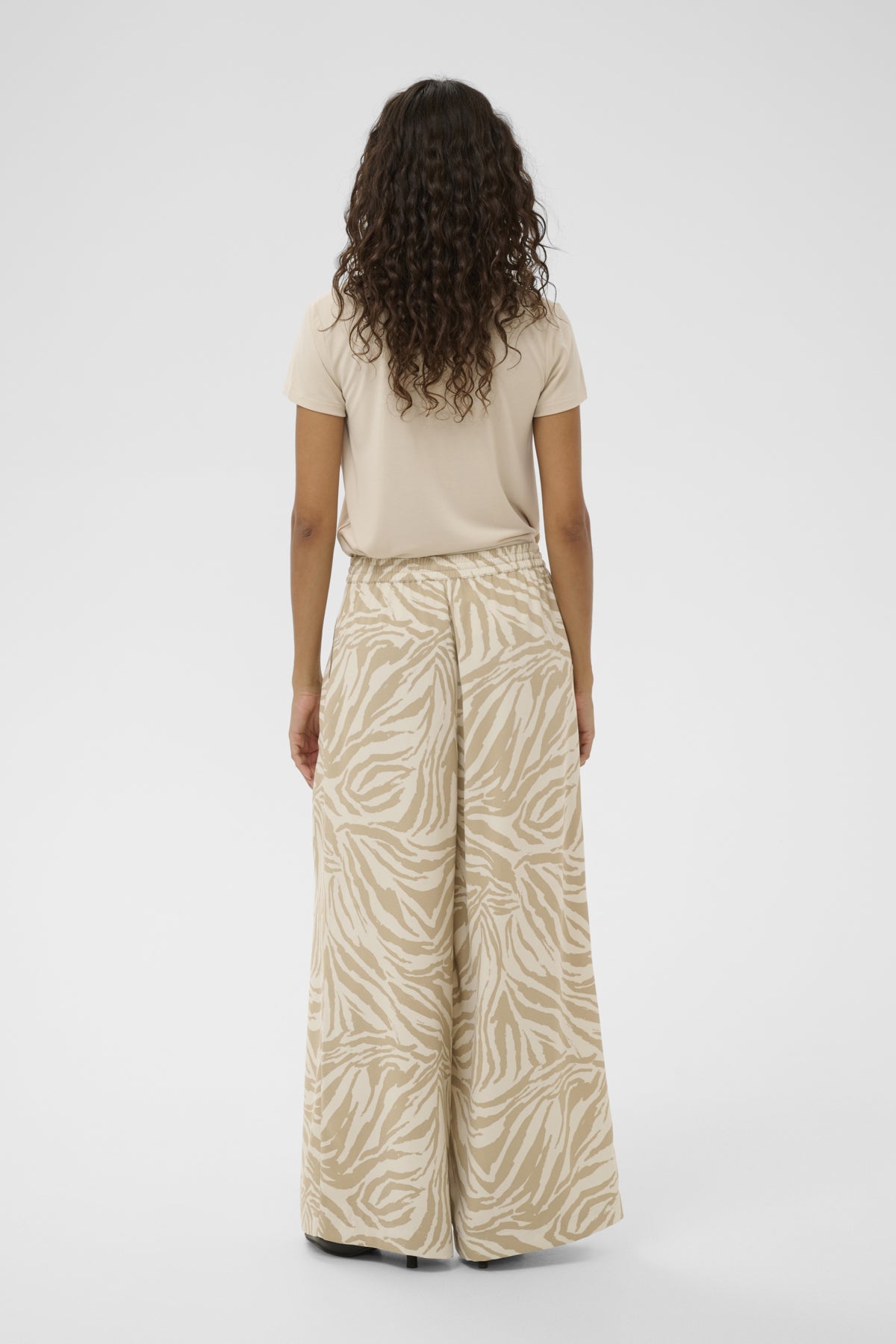 SLShirley Wide Printed Pants White Pepper Animal - 304717 - 30408449