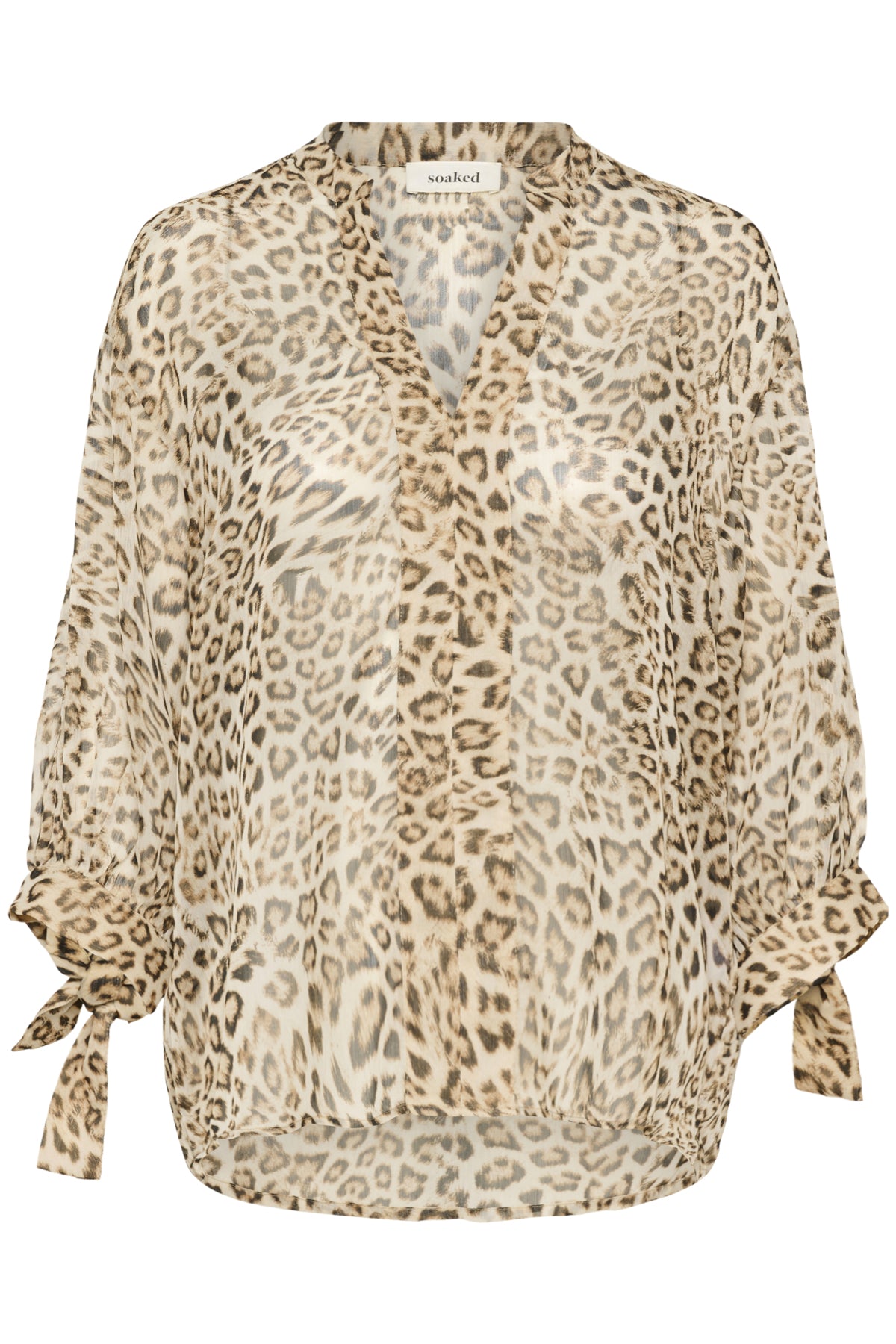 SLAnaya Amily Blus 3/4 Leopardmönstrad - 30408453