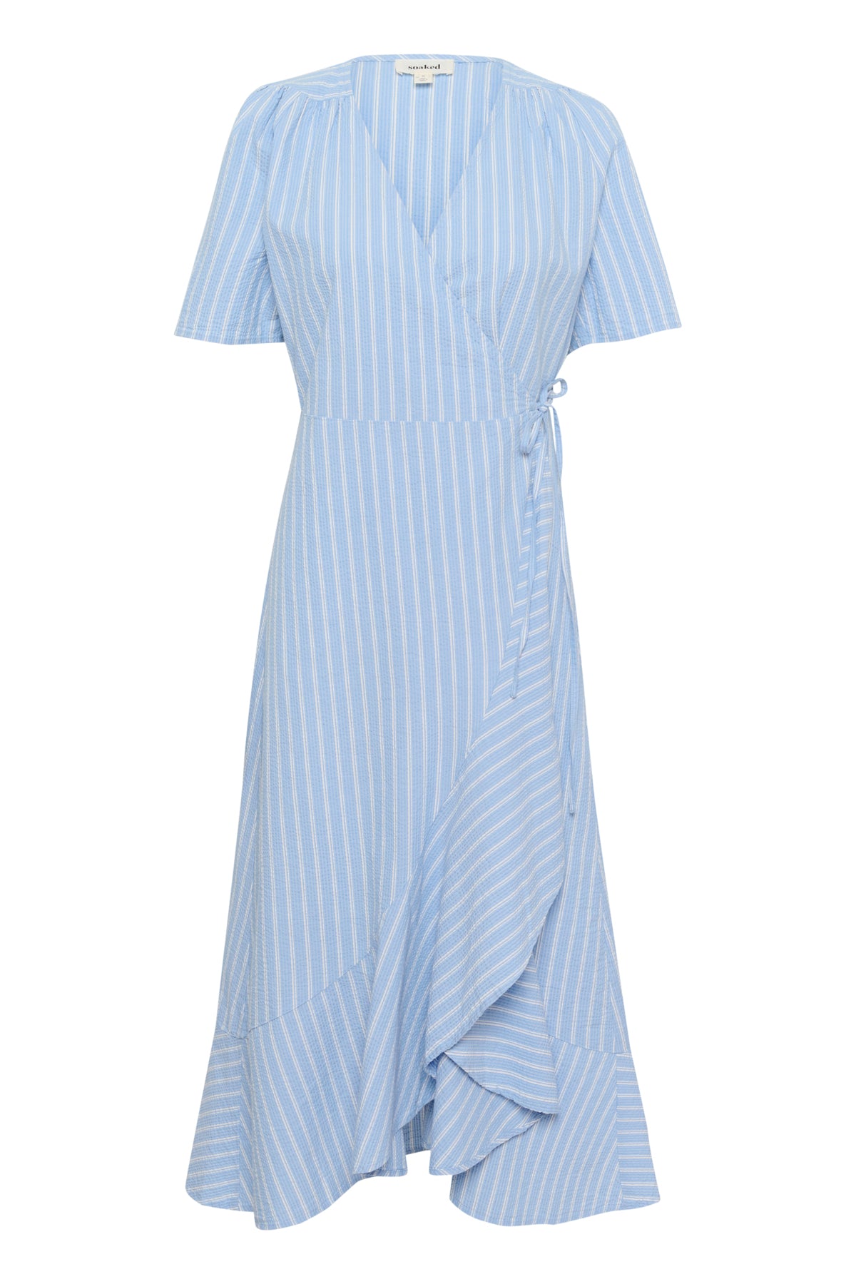 SLAnvitte Karven Dress SS Vista Blue with White Stripe - 30408461