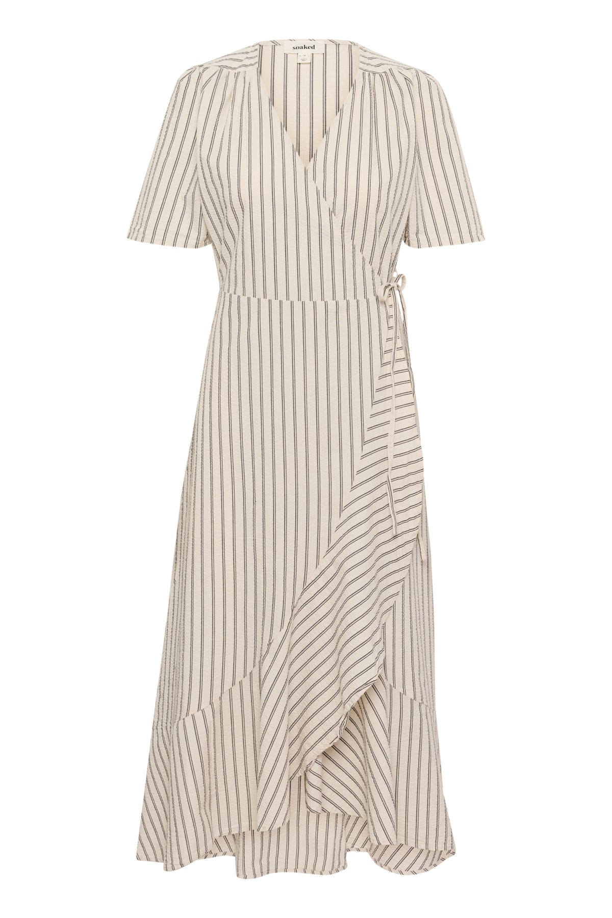 SLAnvitte Karven Dress SS Beige with Black Stripe - 30408461