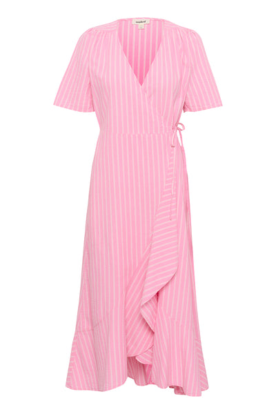 SLAnvitte Karven Dress SS Rosebloom with White Stripe - 30408461 Thumbnail