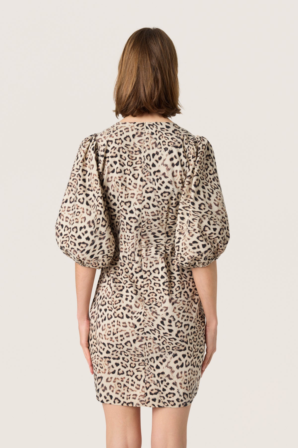 SLZazu Dolore Printed Dress SS Leopardmönstrad - 30408464