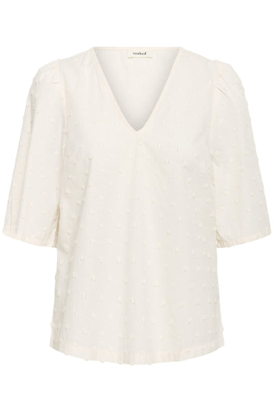 SLSunela Felisia top SS Broken White - 30408477 Thumbnail