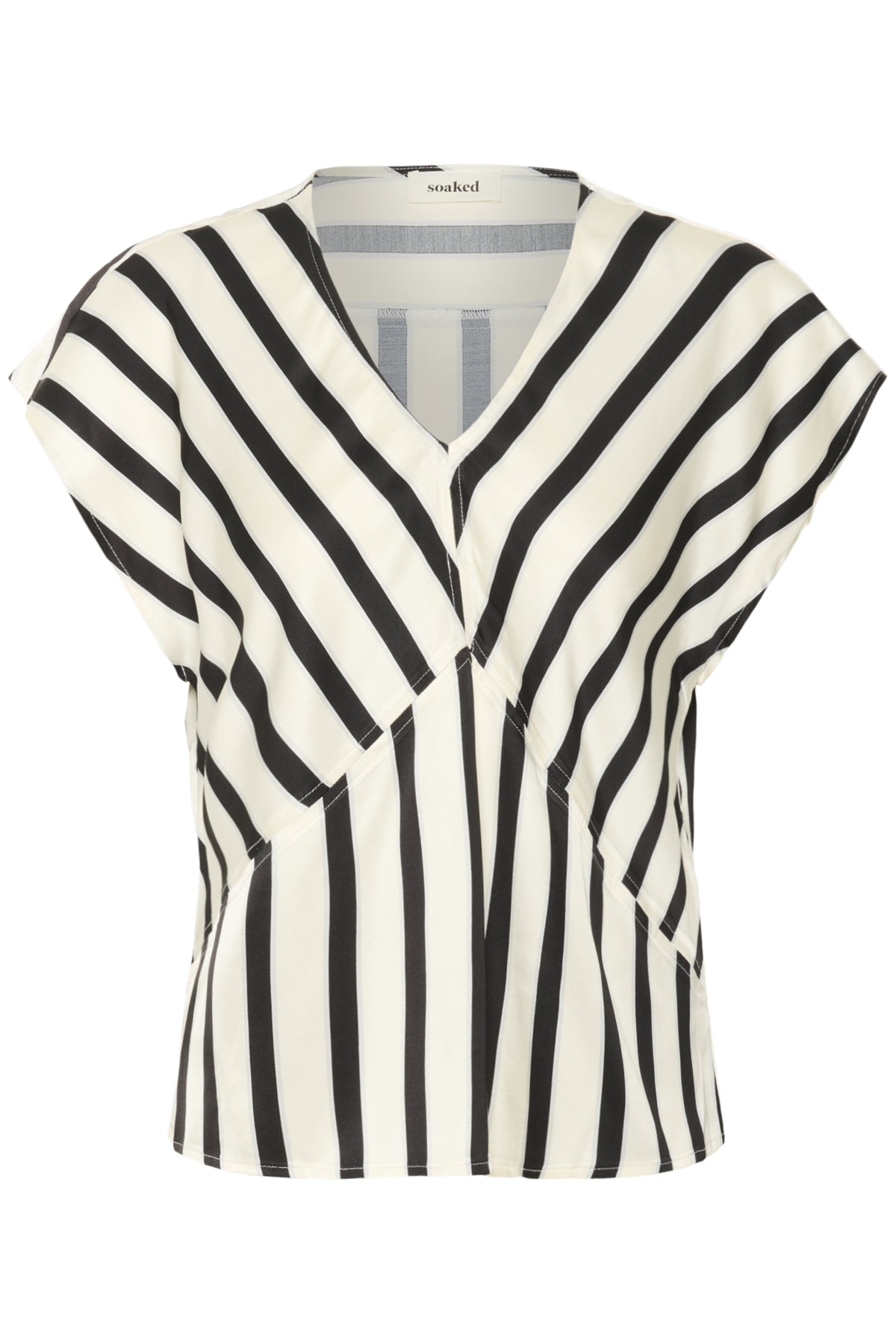 SLClero Printed Top Svart och vit randig - 30408523