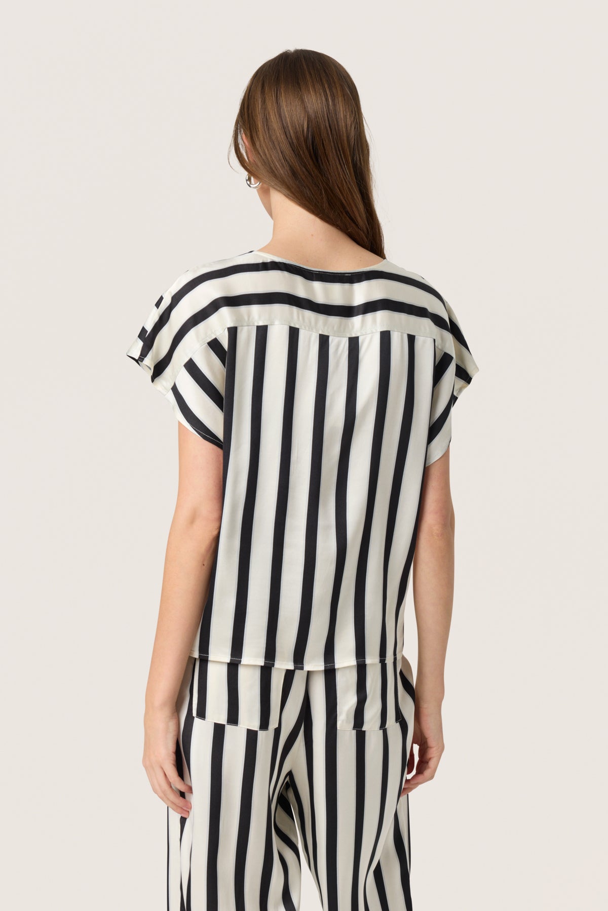 SLClero Printed Top Svart och vit randig - 30408523