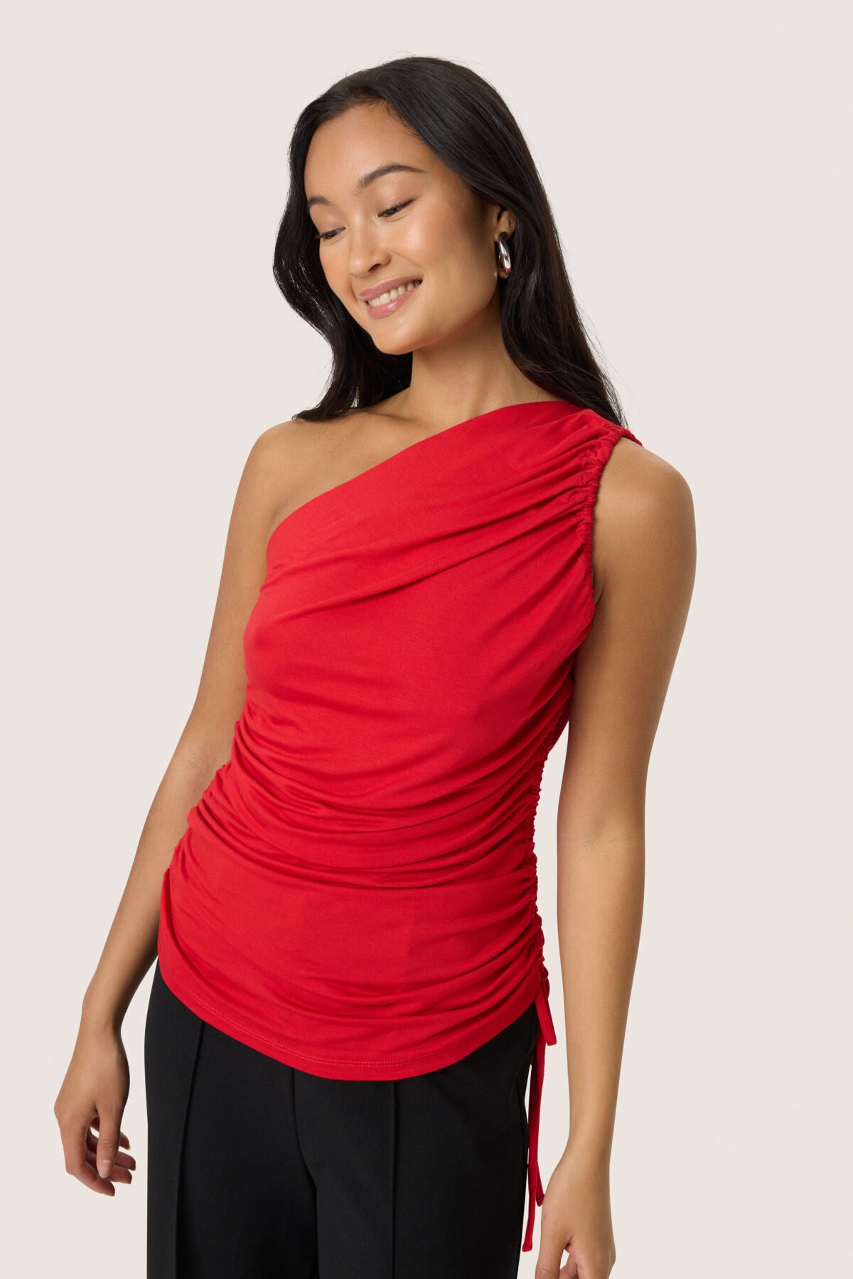SLHanadi One Shoulder Top Salsa - 30408526
