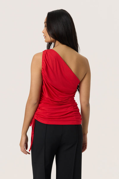 SLHanadi One Shoulder Top Salsa - 30408526 Thumbnail