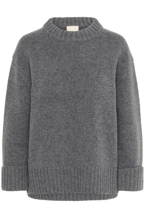 SLMoline Crew-Neck Gråmelerad