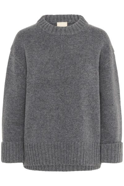 SLMoline Crew-Neck Gråmelerad Thumbnail