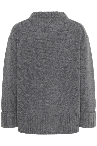 SLMoline Crew-Neck Gråmelerad Thumbnail