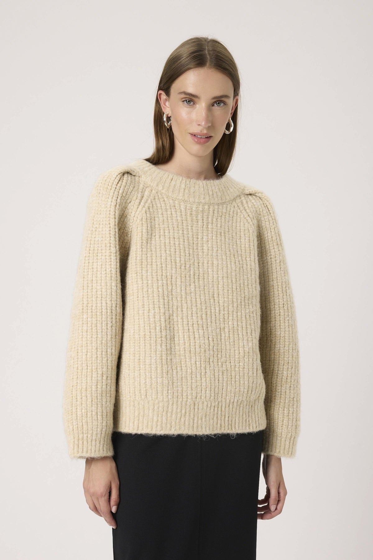 SLPleoni Pullover Doeskin Melange - 30408568