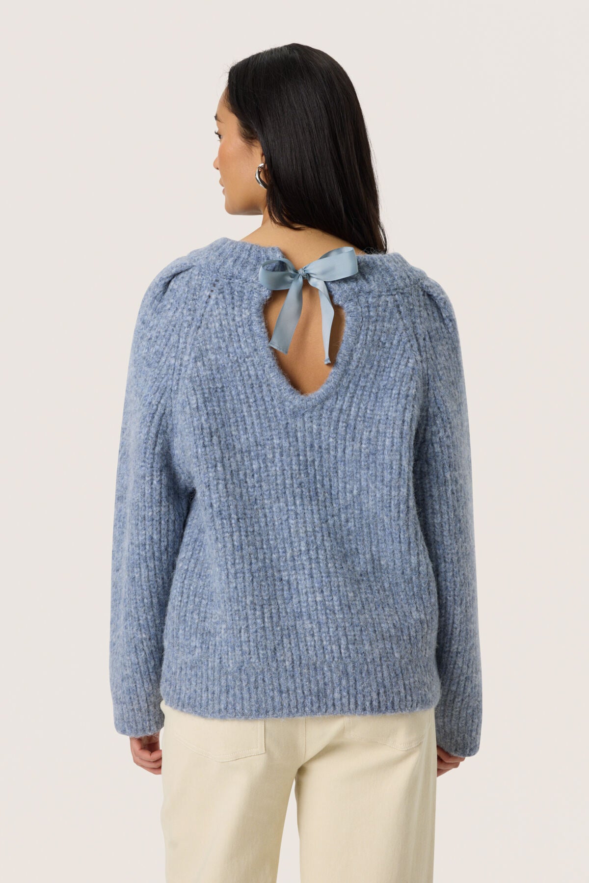 SLPleoni Pullover Bijou Blue Melange - 30408568