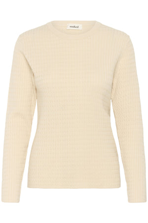 SLSpina Kabelstickad Tröja Sandshell - 30408572