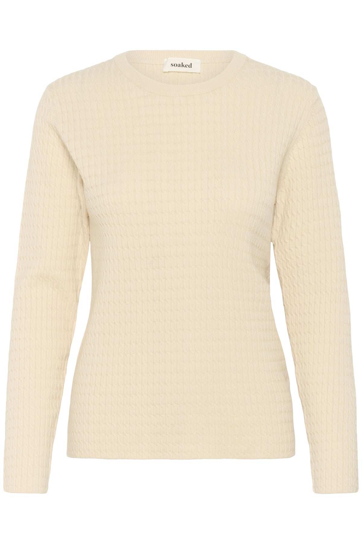 SLSpina Kabelstickad Tröja Sandshell - 30408572
