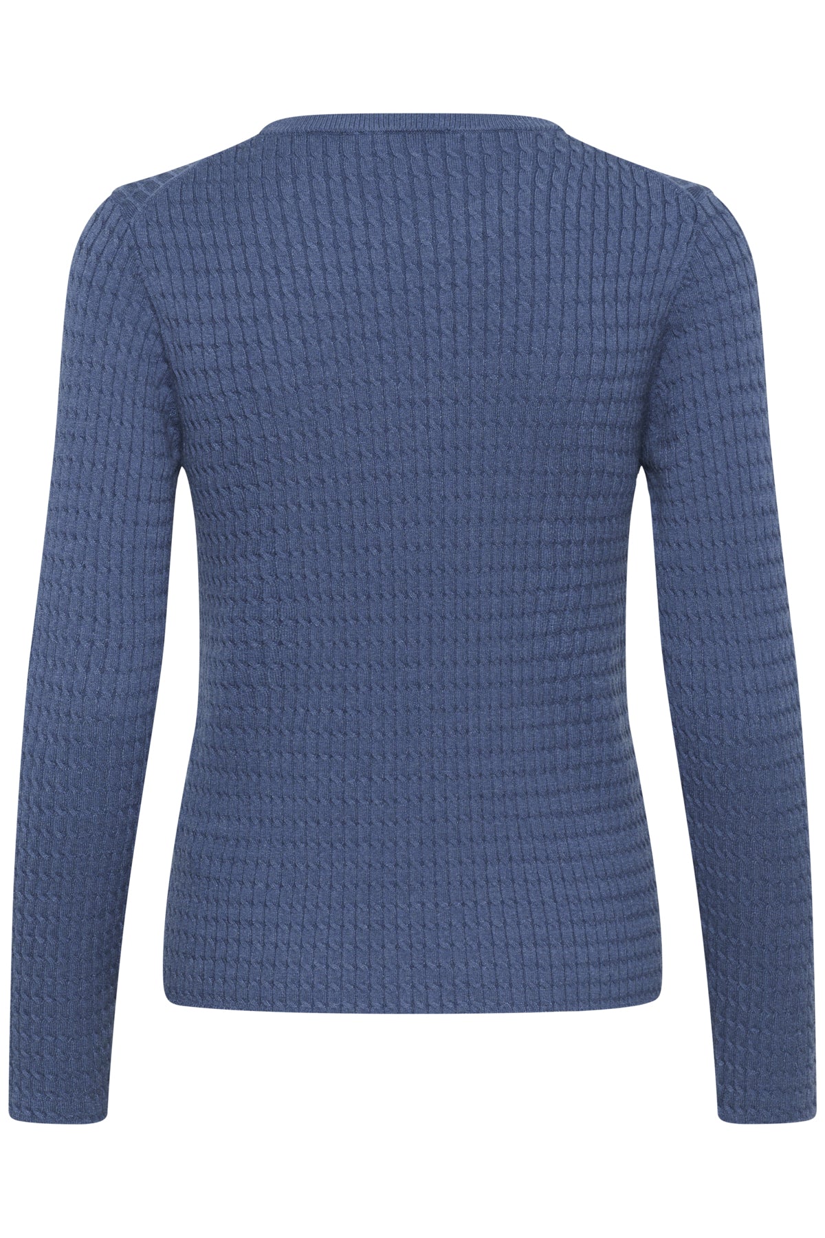 SLSpina Kabelstickad tröja Bijou Blue - 30408572