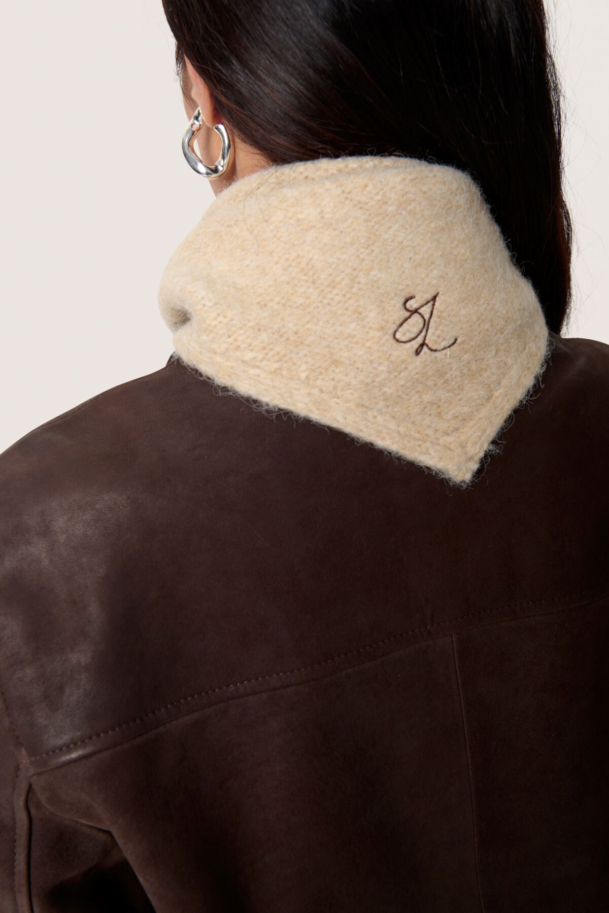SLPleoni Scarf Doeskin Melange - 30408576