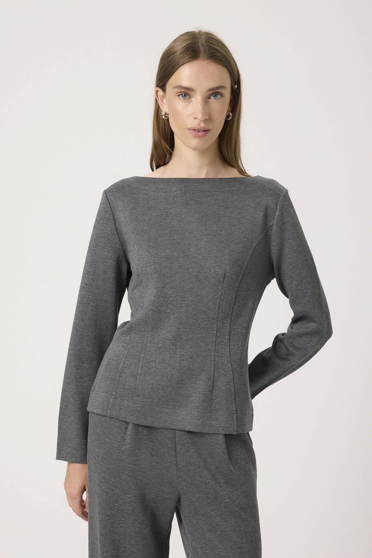 SLMarigold Blus Gråmelerad - 30408578