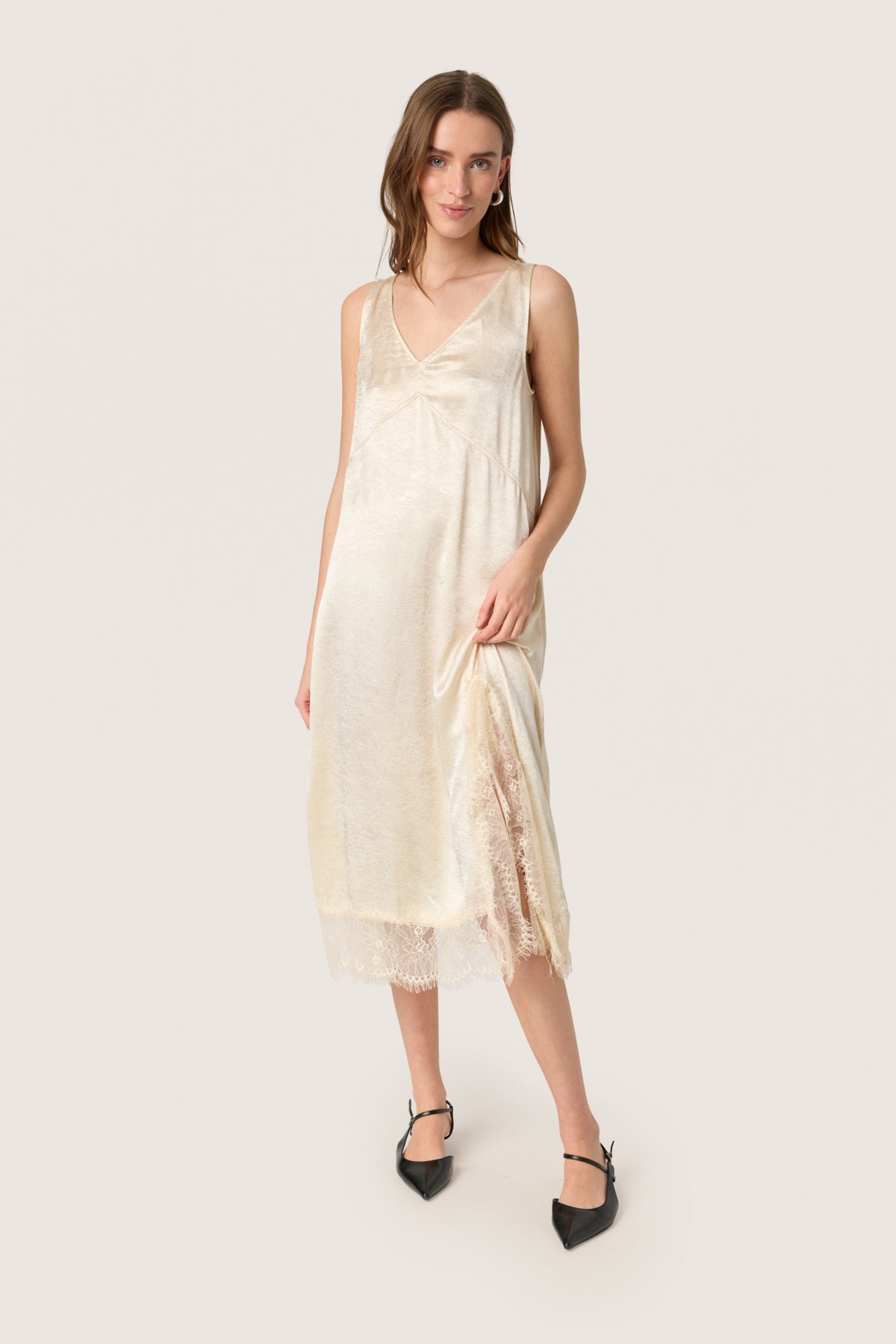 SLYennah Midi Dress Sandshell - 30408590