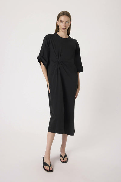 SLAeve Knot Dress Svart Thumbnail
