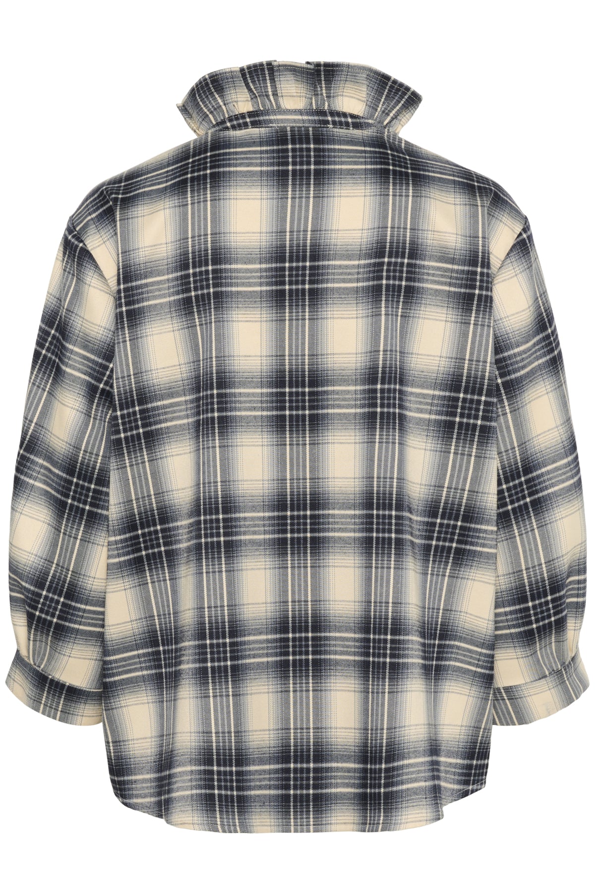 SLPamala Blouse 3/4 Navy Checks - 30408615