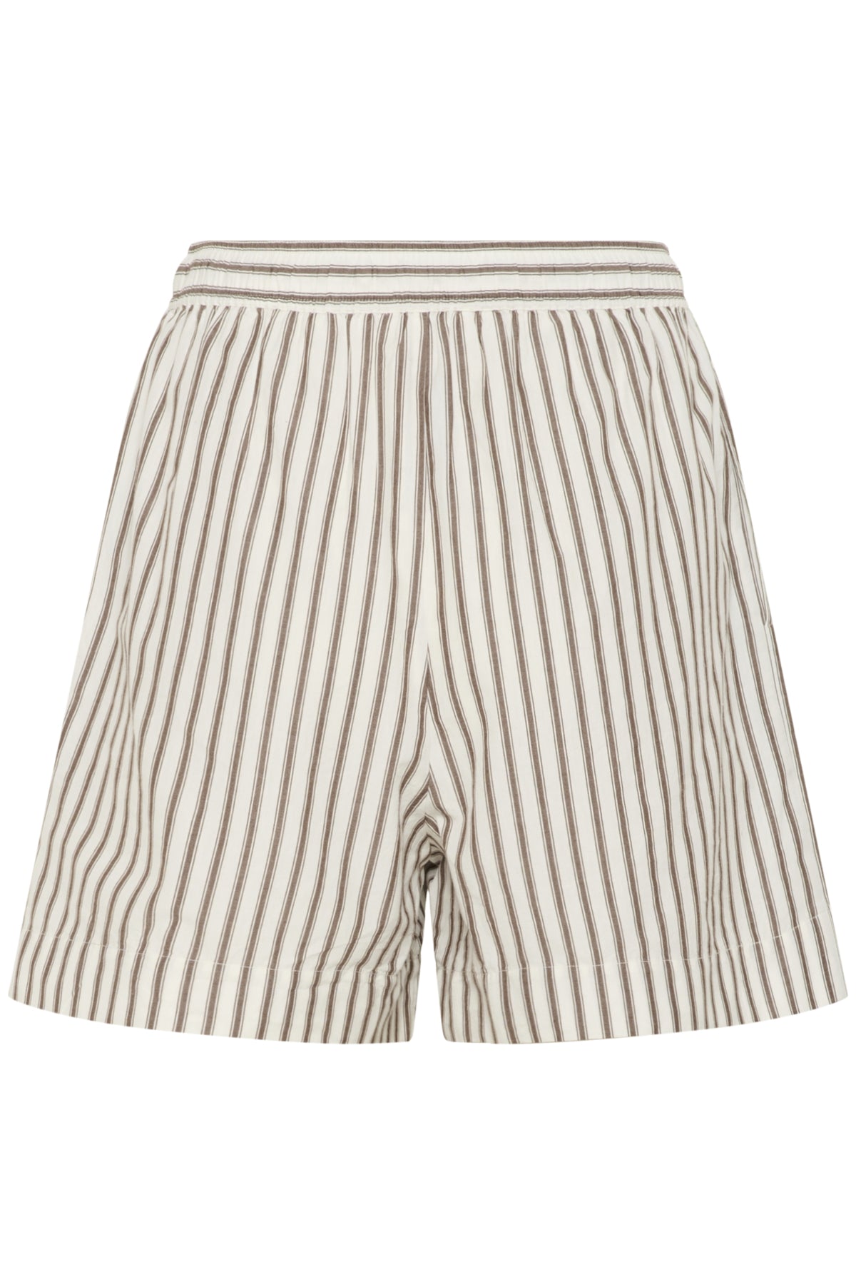 SLMunevo Kaily Shorts Brun och Vit Randig - 30408622