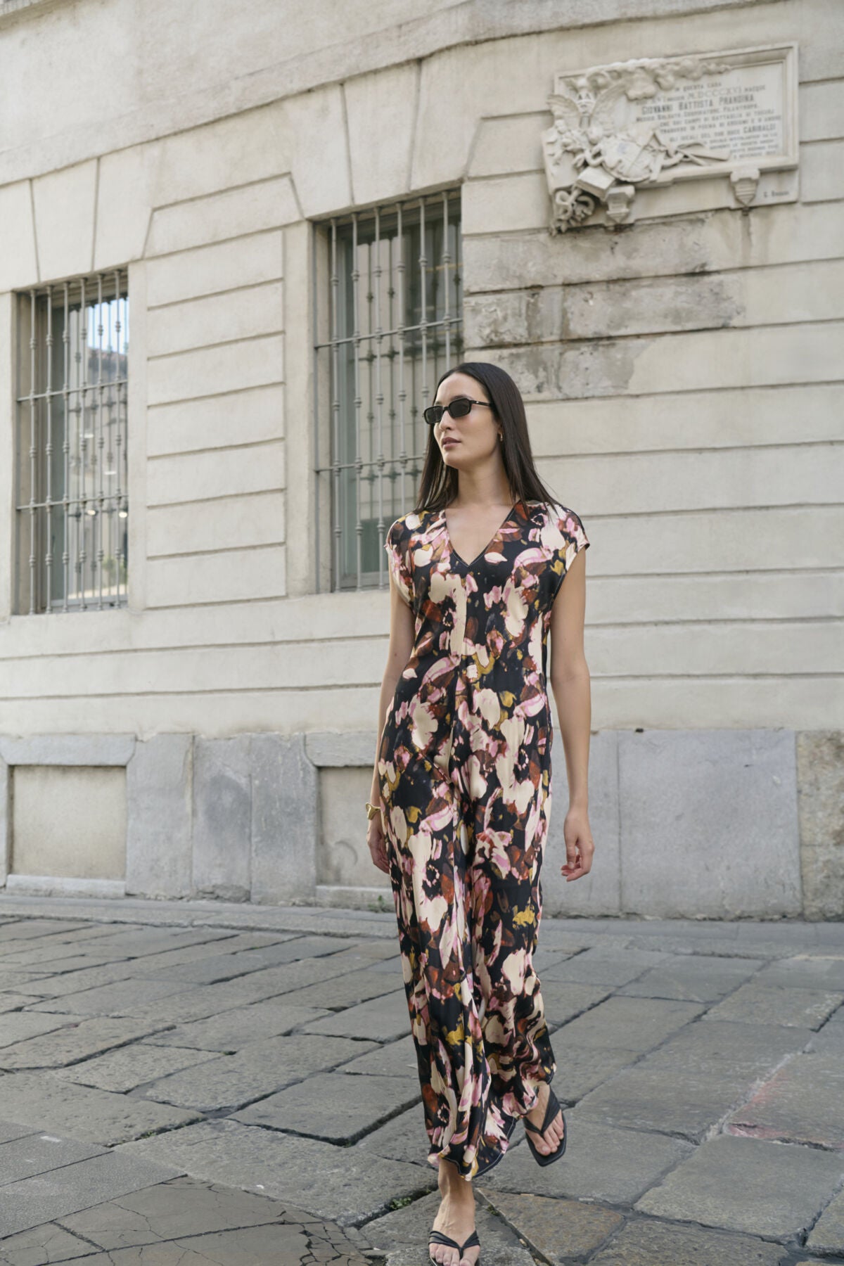 SLCinna Liva Dress Chocolate Autumn Leaves - 30408638