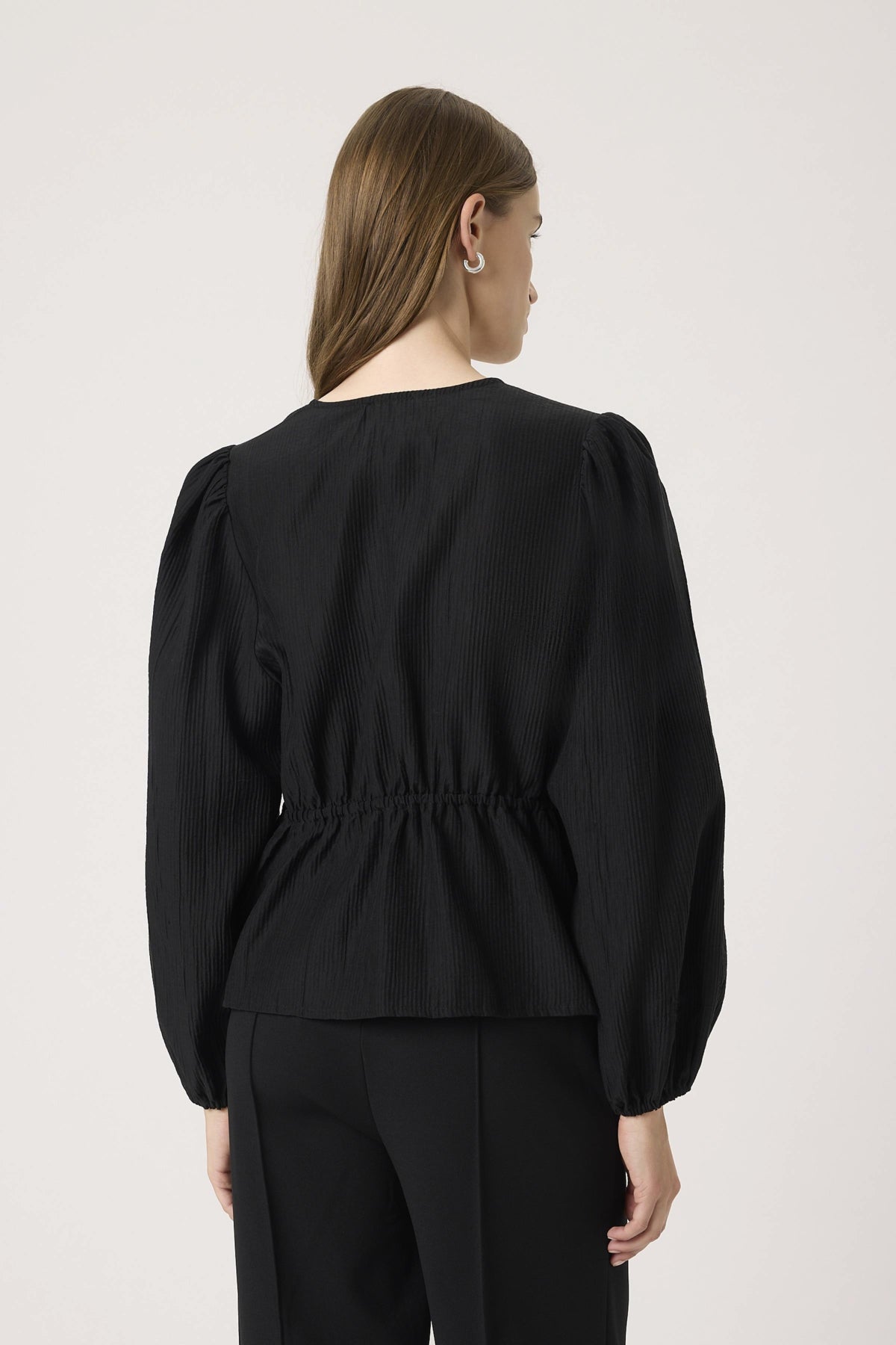 SLCendra Blouse LS Black - 30408639