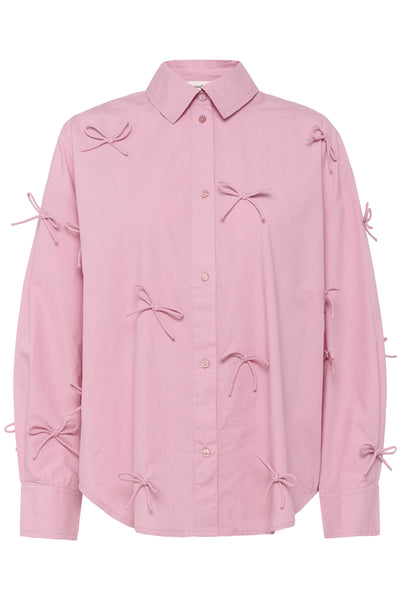 SLJoa Bow Shirt LS Polignac - 30408645 Thumbnail