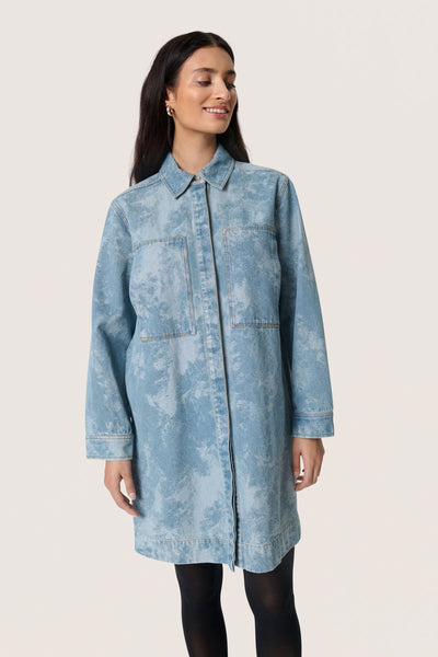 SLAltea Denimklänning Fuzzy Blue Denim - 30408647 Thumbnail