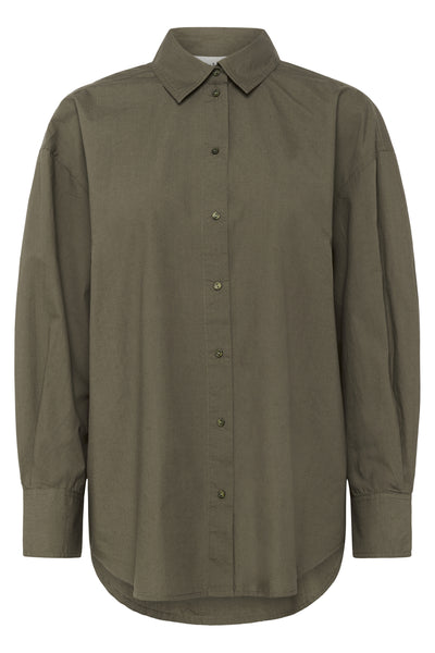 SLJoa Jani Poplin Shirt LS Tarmac - 30408659 Thumbnail