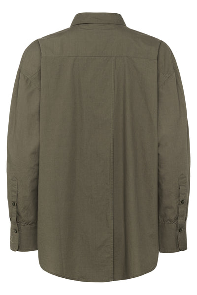 SLJoa Jani Poplin Shirt LS Tarmac - 30408659 Thumbnail