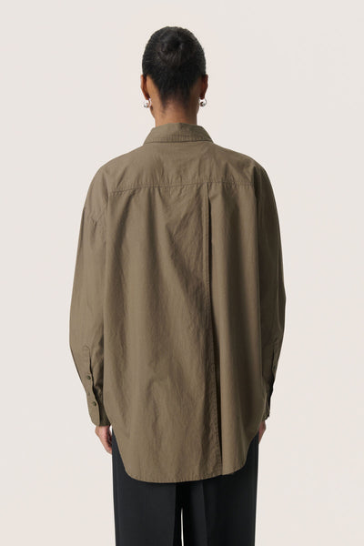 SLJoa Jani Poplin Shirt LS Tarmac - 30408659 Thumbnail
