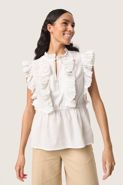 SLCasaya Topp Broken White - 30408671 Thumbnail