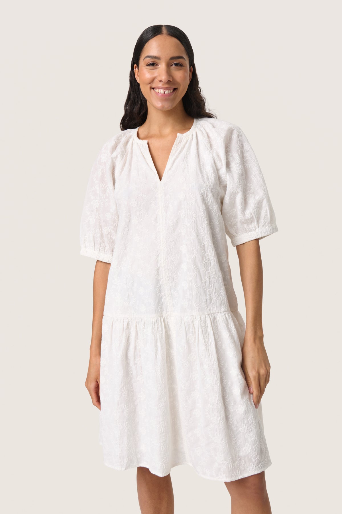 SLIsja Klänning SS Broken White - 30408673