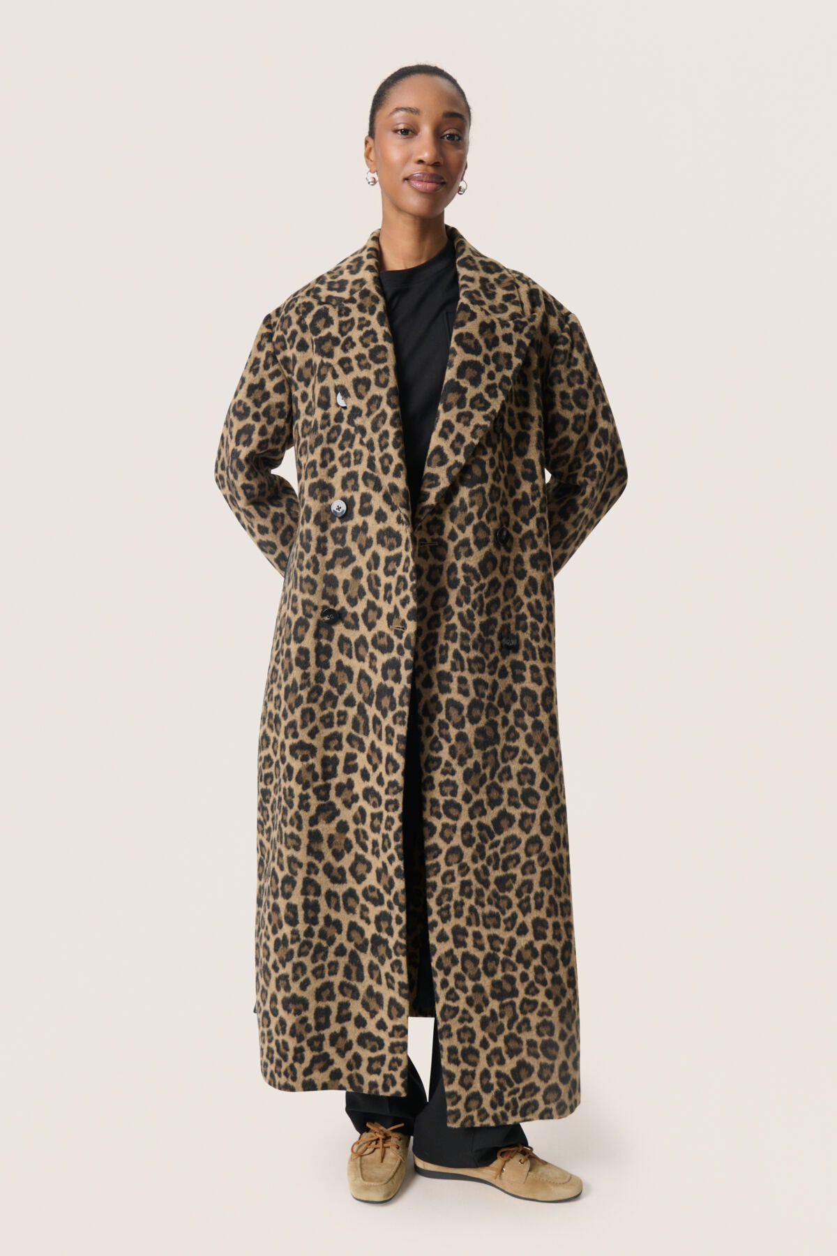 SLLeony Mafalda Coat Leopard Jacquard - 30408683