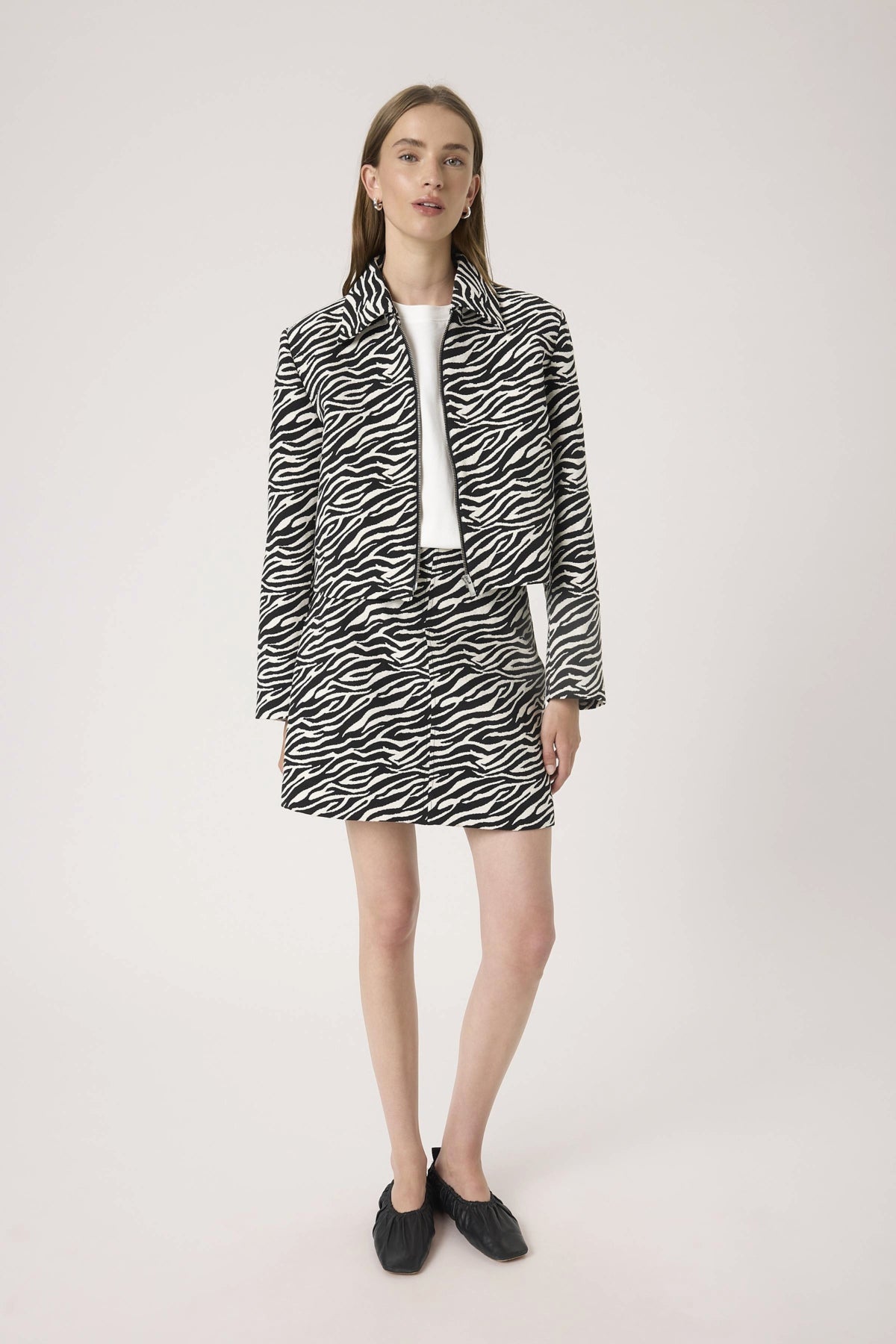 SLDarleen Kjol Animal Jacquard - 304329 - 30408703