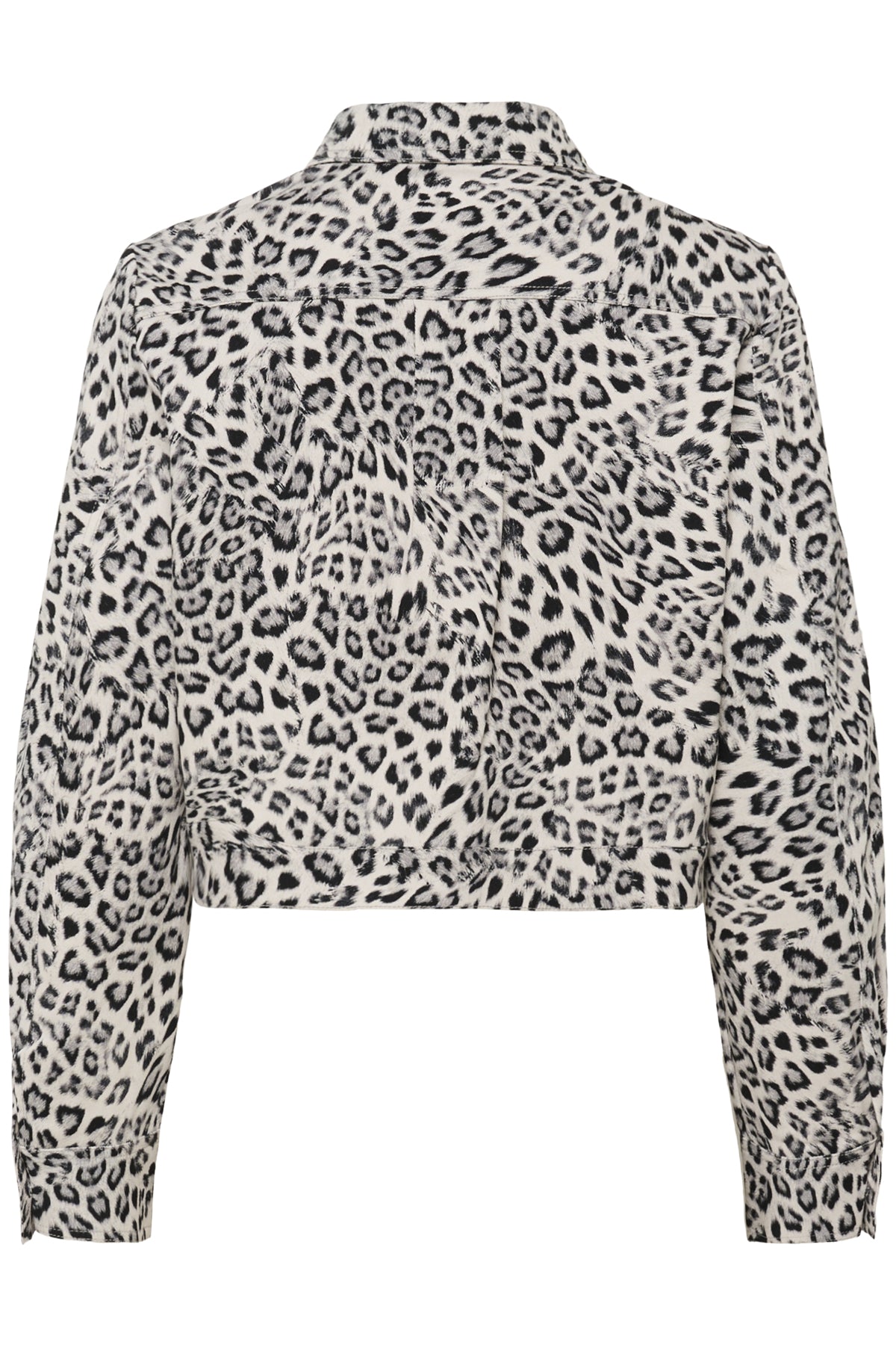 SLSandja Overshirt LS Grått Leopardmönster - 30408718