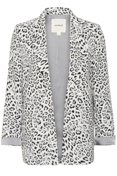 SLShirley Printed Fold-up Blaz Grå Leopardmönster - 30408730 Thumbnail