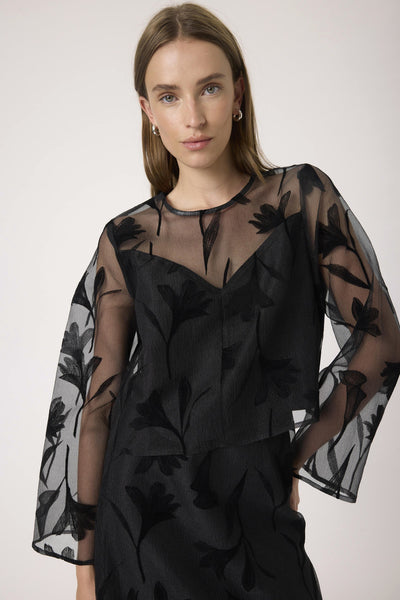 SLPhilomena Blouse LS Black - 194008 - 30408734 Thumbnail