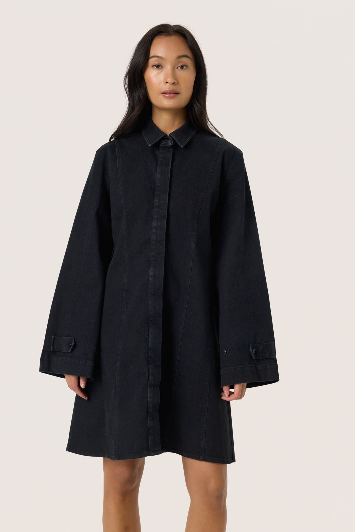 SLRhea Denim Dress Black Washed Denim - 301621 - 30408737